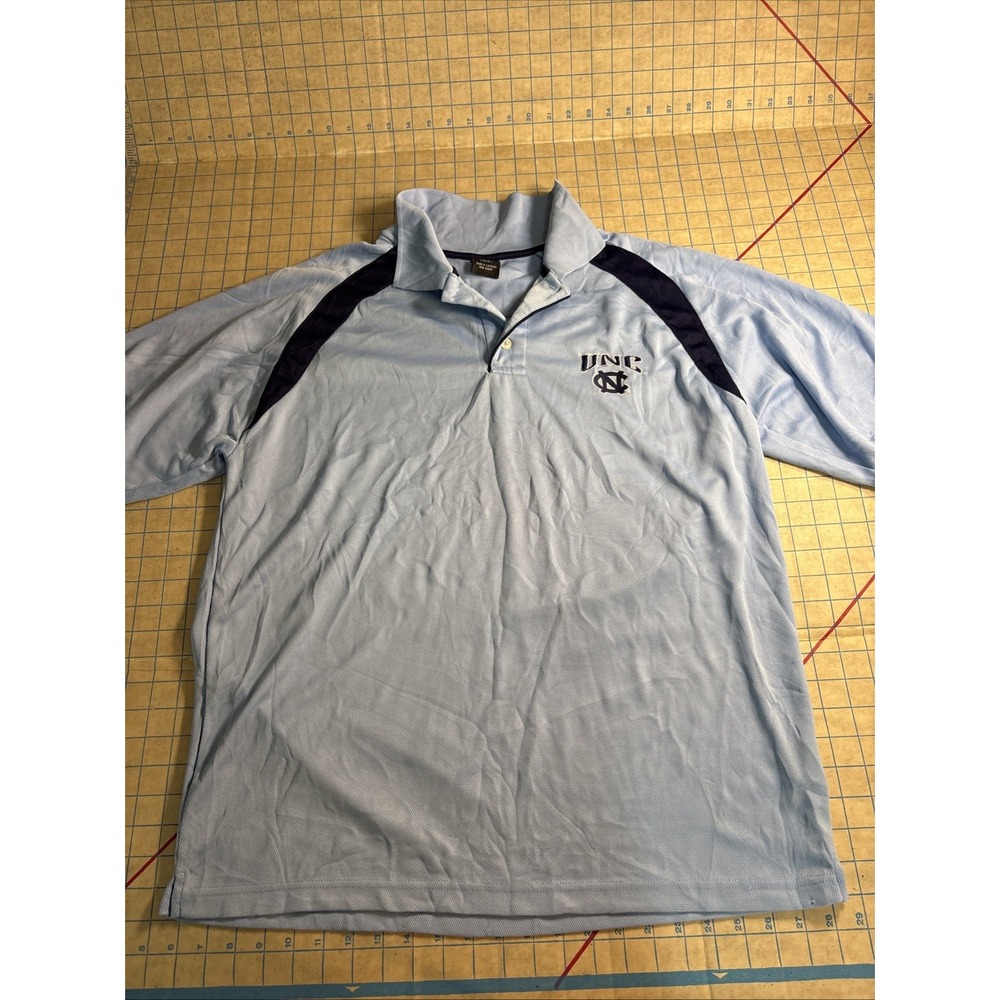 Starter UNC North Carolina Blue‎ Tarheels Polo Golf Shirt Mens Size Large